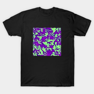 Green and Purple Pattern T-Shirt